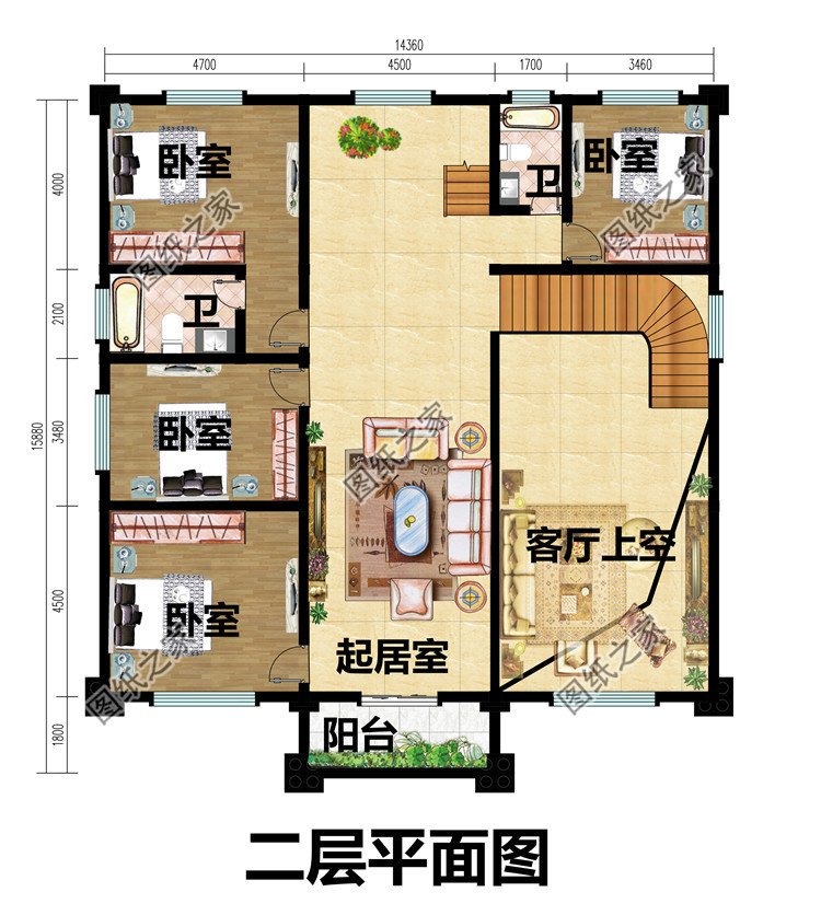 新农村私人别墅建筑设计施工图