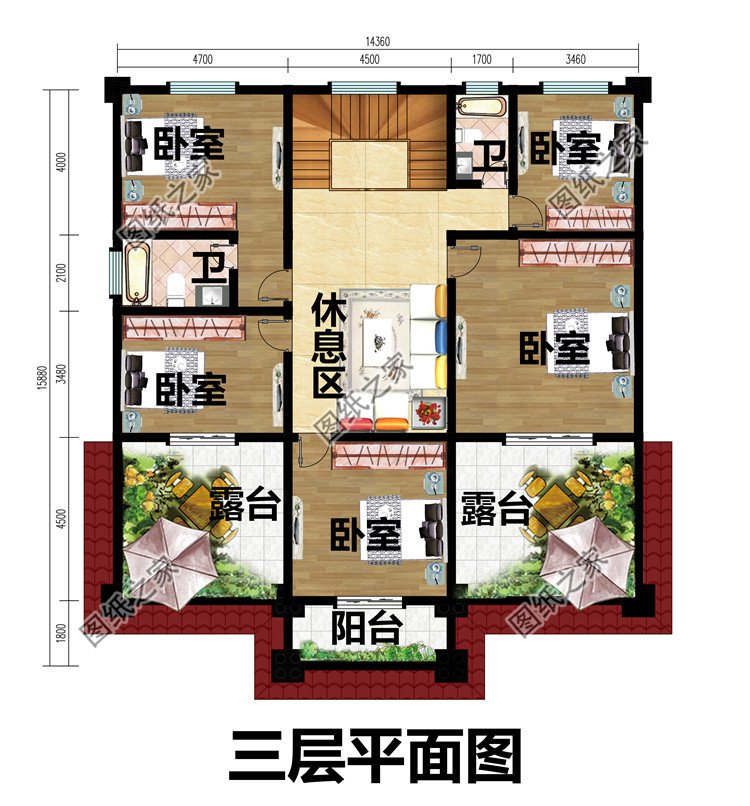 新农村私人别墅建筑设计施工图