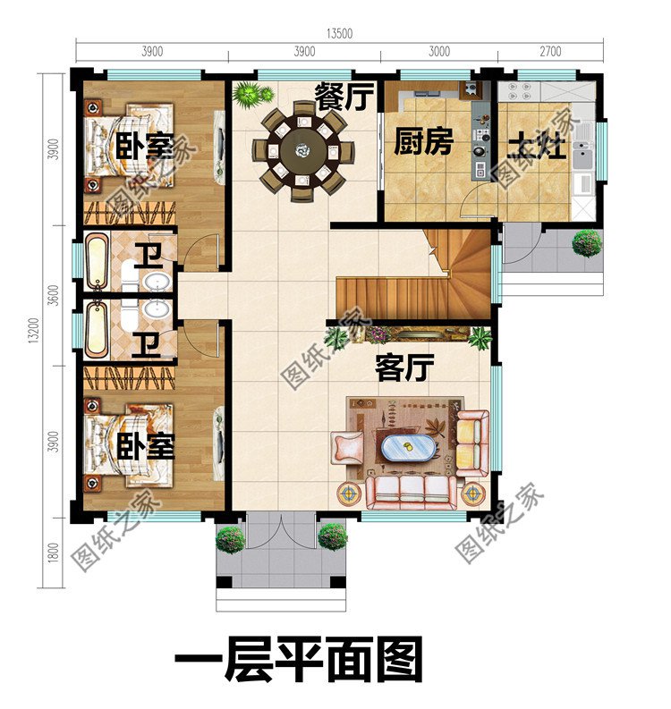 农村两层新中式自建房设计图