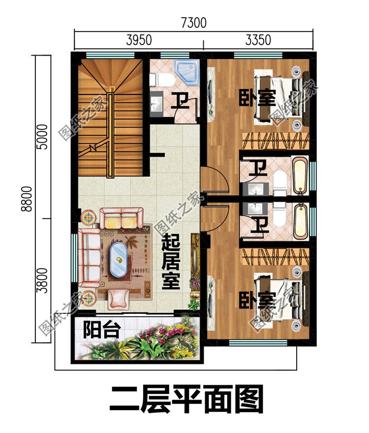 农村三层15万自建房图