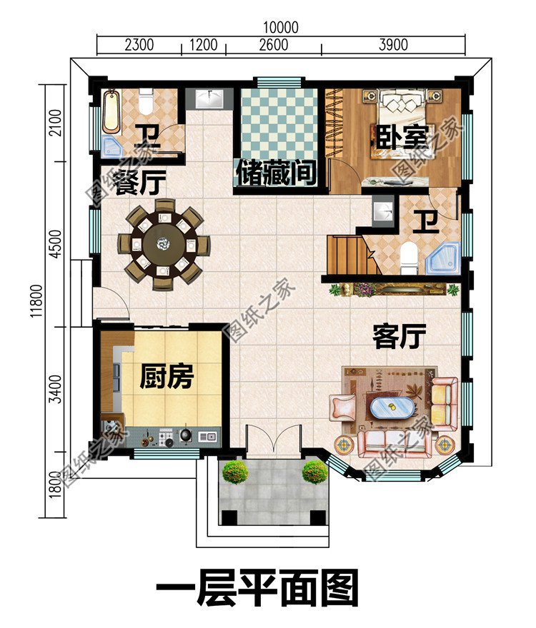 经济实用型二层农村小别墅设计图