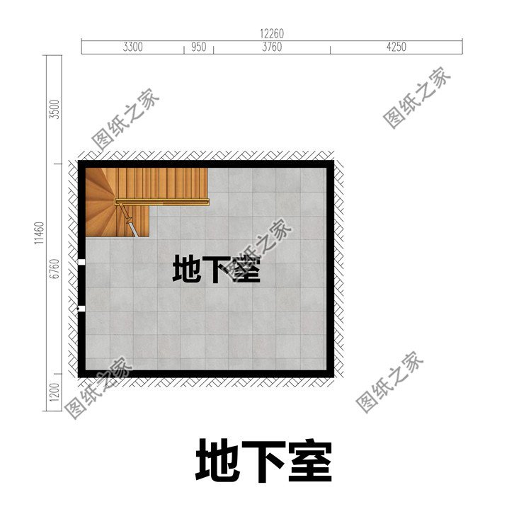 农村三层带地下室小楼房设计图