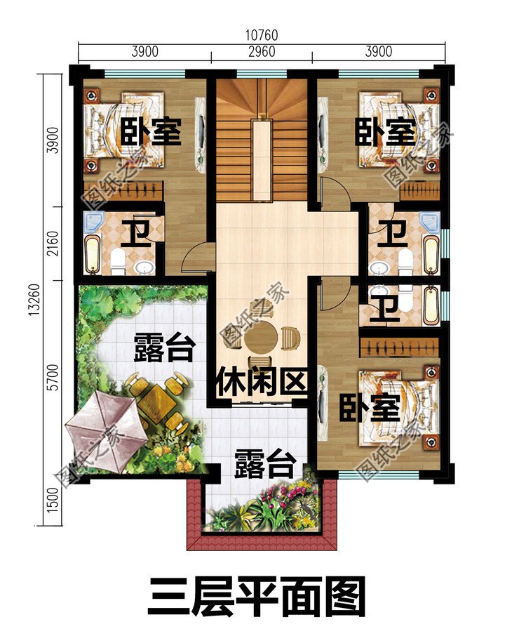 新农村自建三层楼房设计图纸