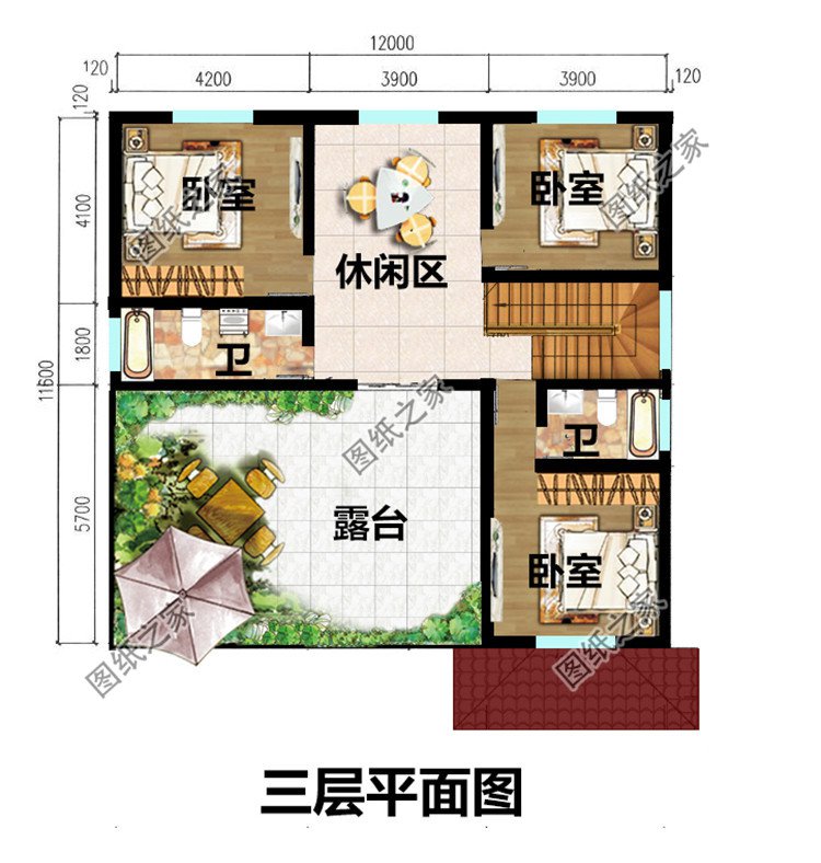 农村三层楼房设计图及效果图