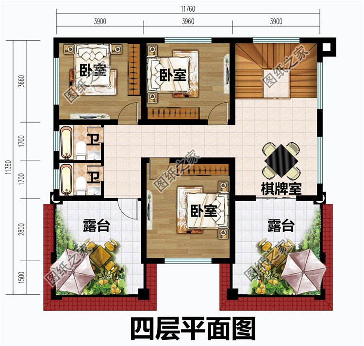 农村四层霸气别墅设计图四层