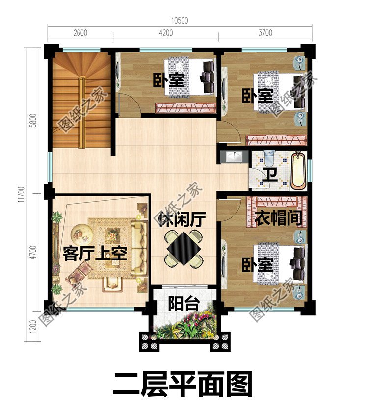 110平方米农村三层房屋图