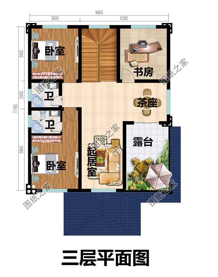 农村自建三层欧式别墅