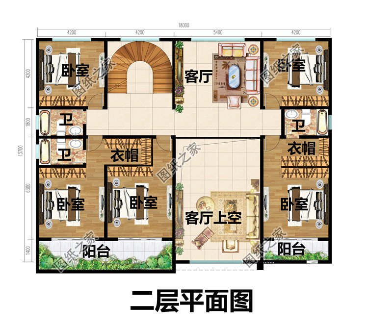 现代风三层新农村建筑设计图