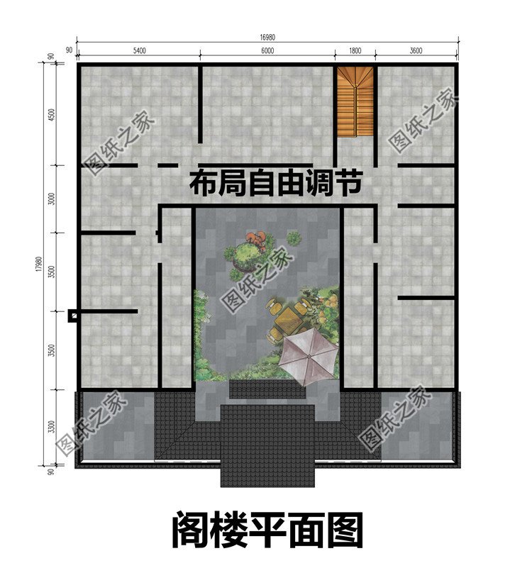 一层中式小院设计施工图