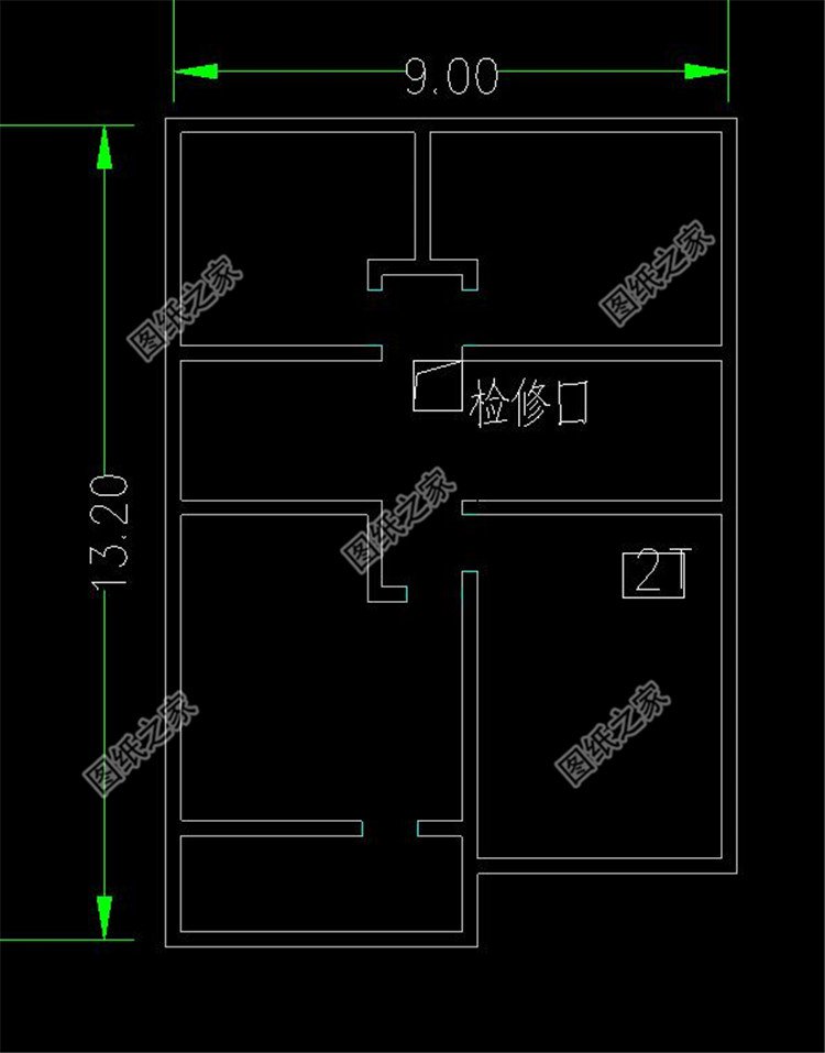 9×16米带架空层二层现代别墅布局3