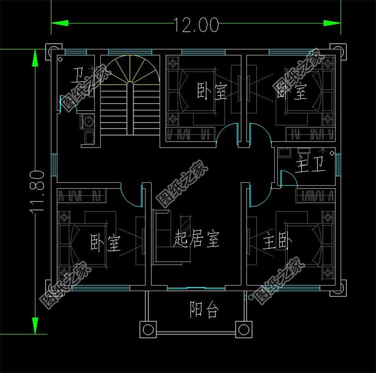 带架空层三层别墅设计图布局3