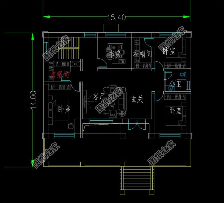 架空自建房设计方案布局2