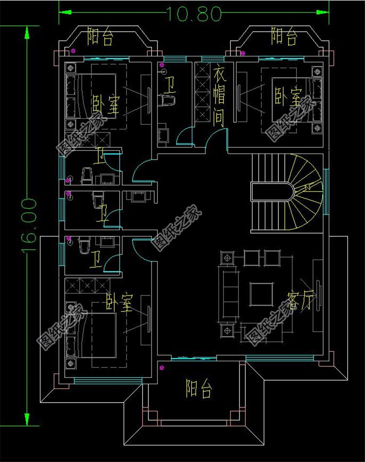 农村建四层别墅图三层