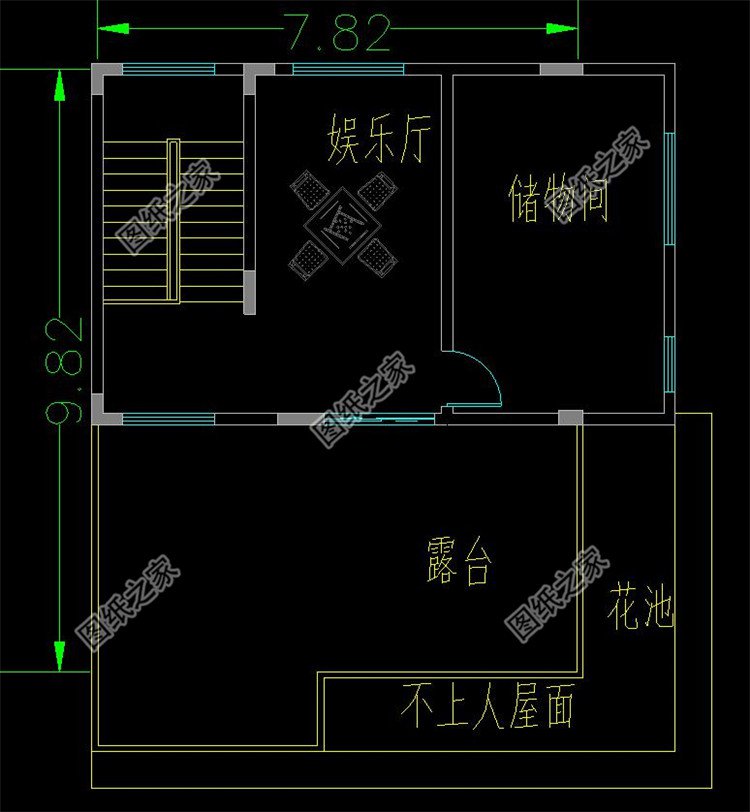 四层平顶别墅设计图四层