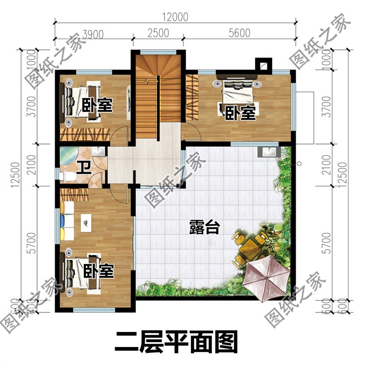 二层现代风别墅设计图