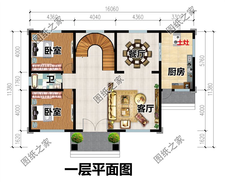 接地气农村二层自建房图