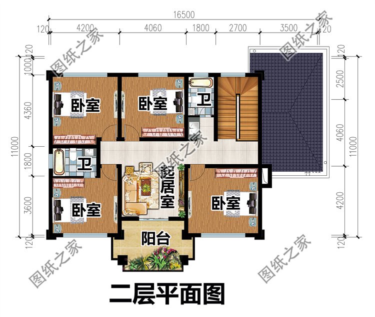 实用型二层别墅设计图