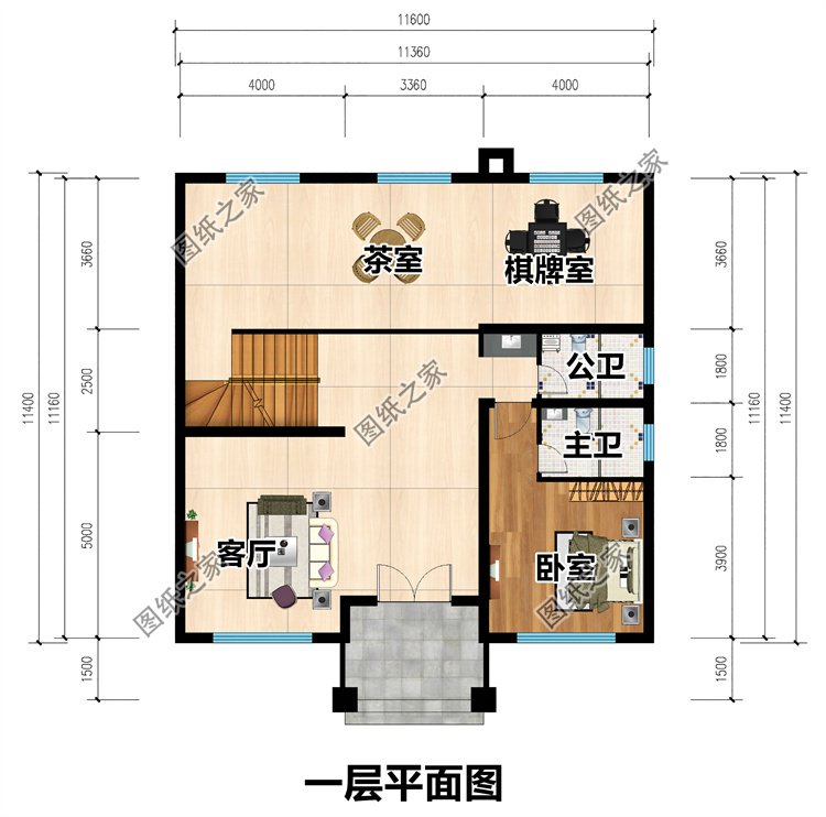 三层农村自建别墅一层