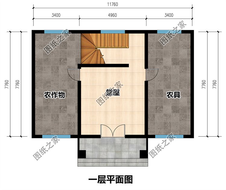 精选徽派三层别墅一层