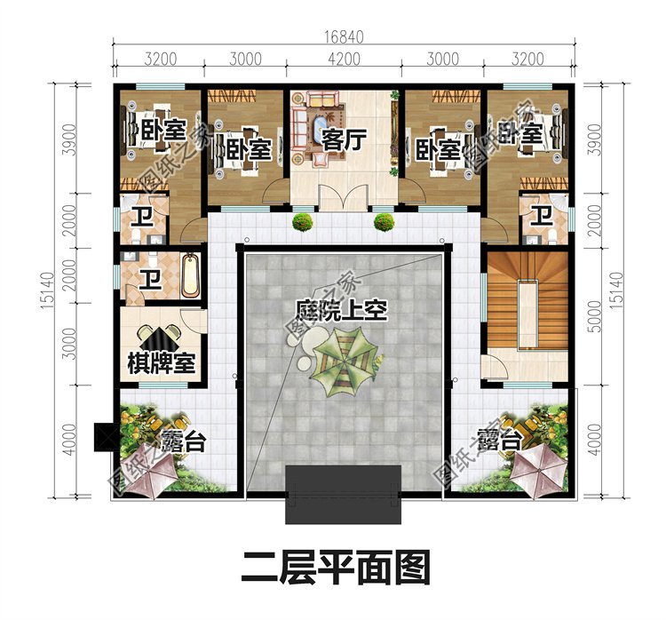 中式四合院农村自建房2