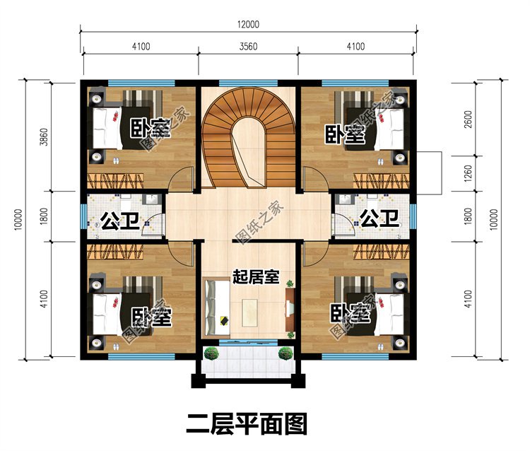 自建房设计图二层3